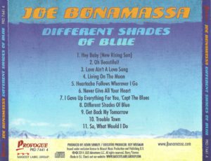 Joe Bonamassa – Different Shades Of Blue - Back