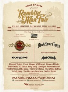 Ramblin Man Fair Lineup Poster