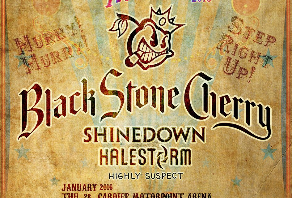 Carnival of Madness featuring Black Stone Cherry, Shinedown, Halestorm and Highly Suspect, February 2016, SSE Wembley Arena, Wembley, London, United Kingdom