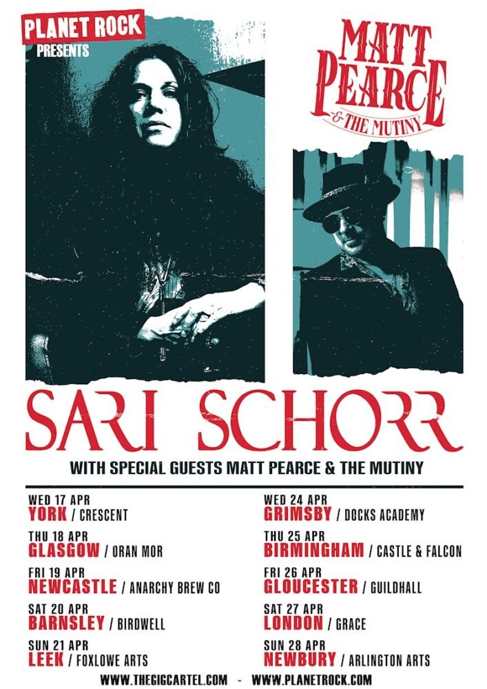 Matt Pearce and The Mutiny Sari Schorr 2024 Poster Matt Pearce & The Mutiny