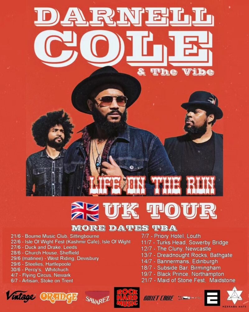 Darnell Cole And The Vibe UK Tour Poster 2024 Darnell Cole & The Vibe
