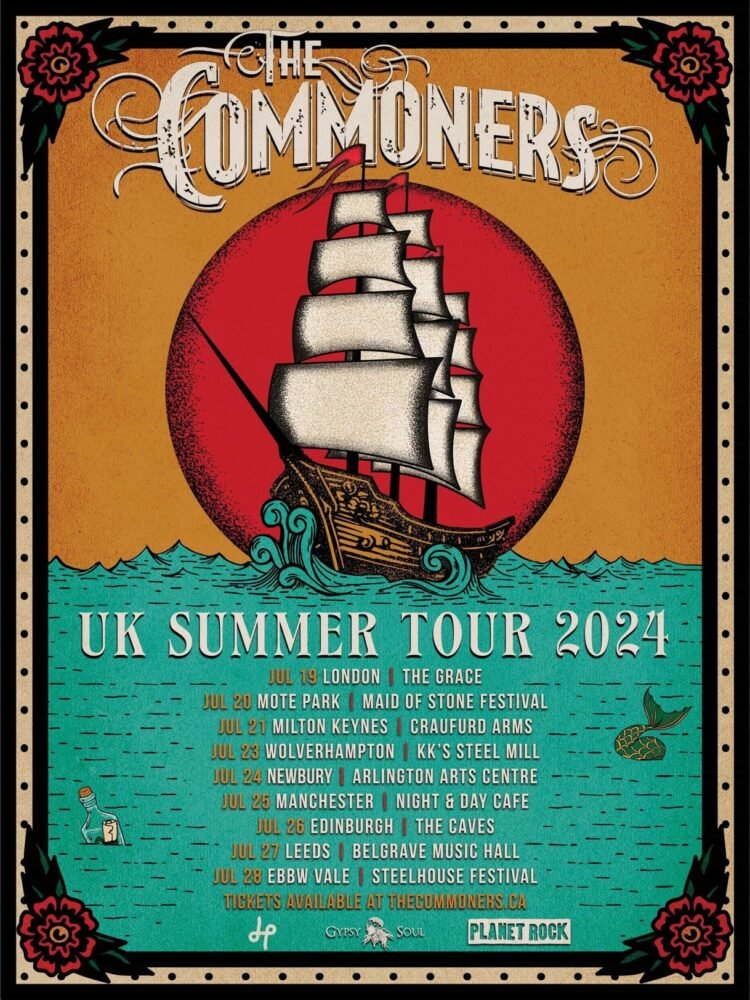 The Commoners_July 2024_UK Tour Poster_vertical_a The Commoners
