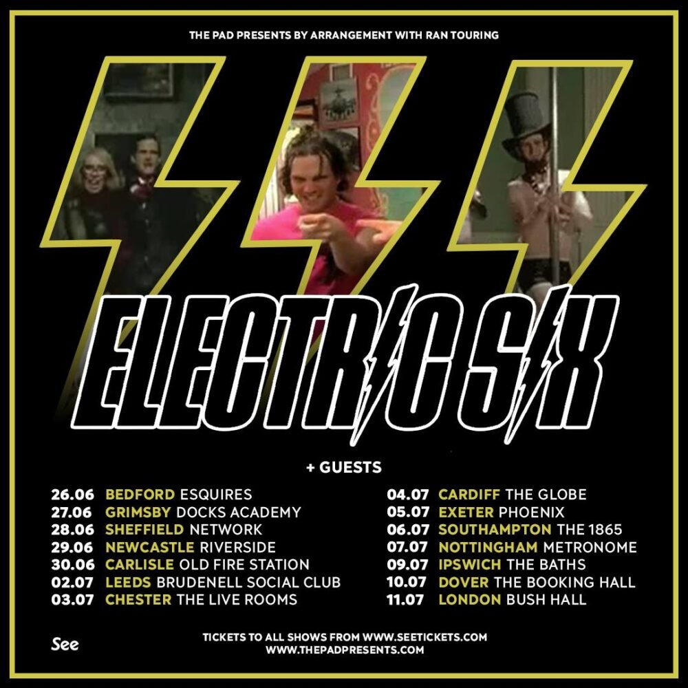 Electric Six UK Tour Poster Electric Six