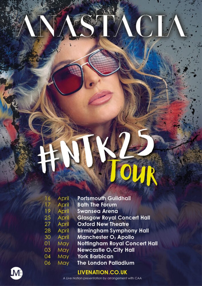 Anastacia UK Tour poster 2025 Anastacia