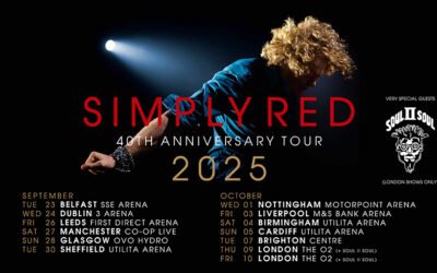 Soul II Soul Announced As Very Special Guests For London Dates of Simply Red 40th Anniversary 2025 UK Arena Tour