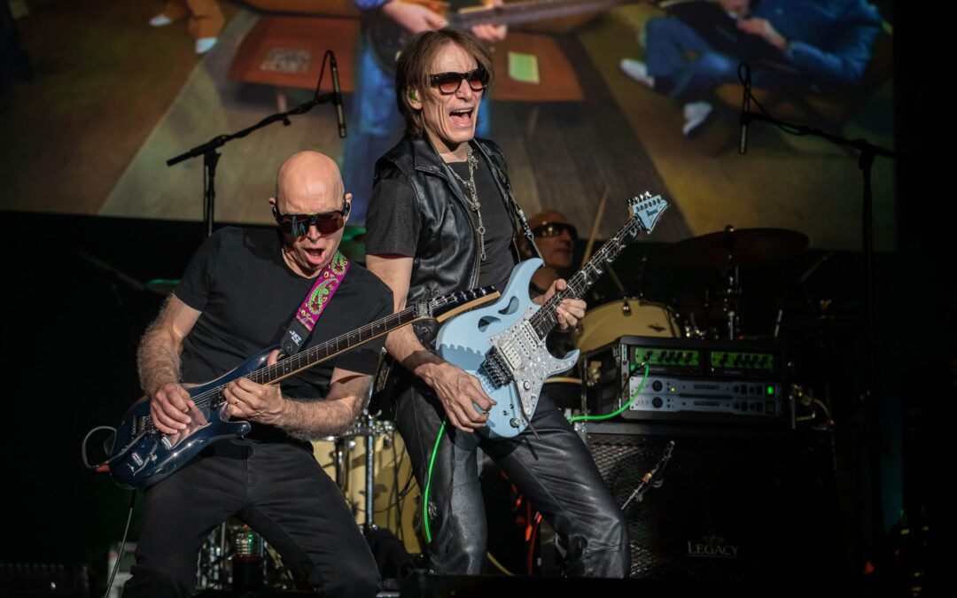 SATCHVAI BAND featuring Joe Satriani & Steve Vai announce “Surfing With The Hydra” June 2025 UK Tour