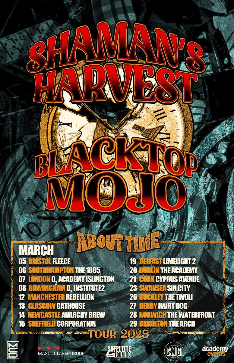 Shamans Harvest 2025 Tour Poster Shaman's Harvest