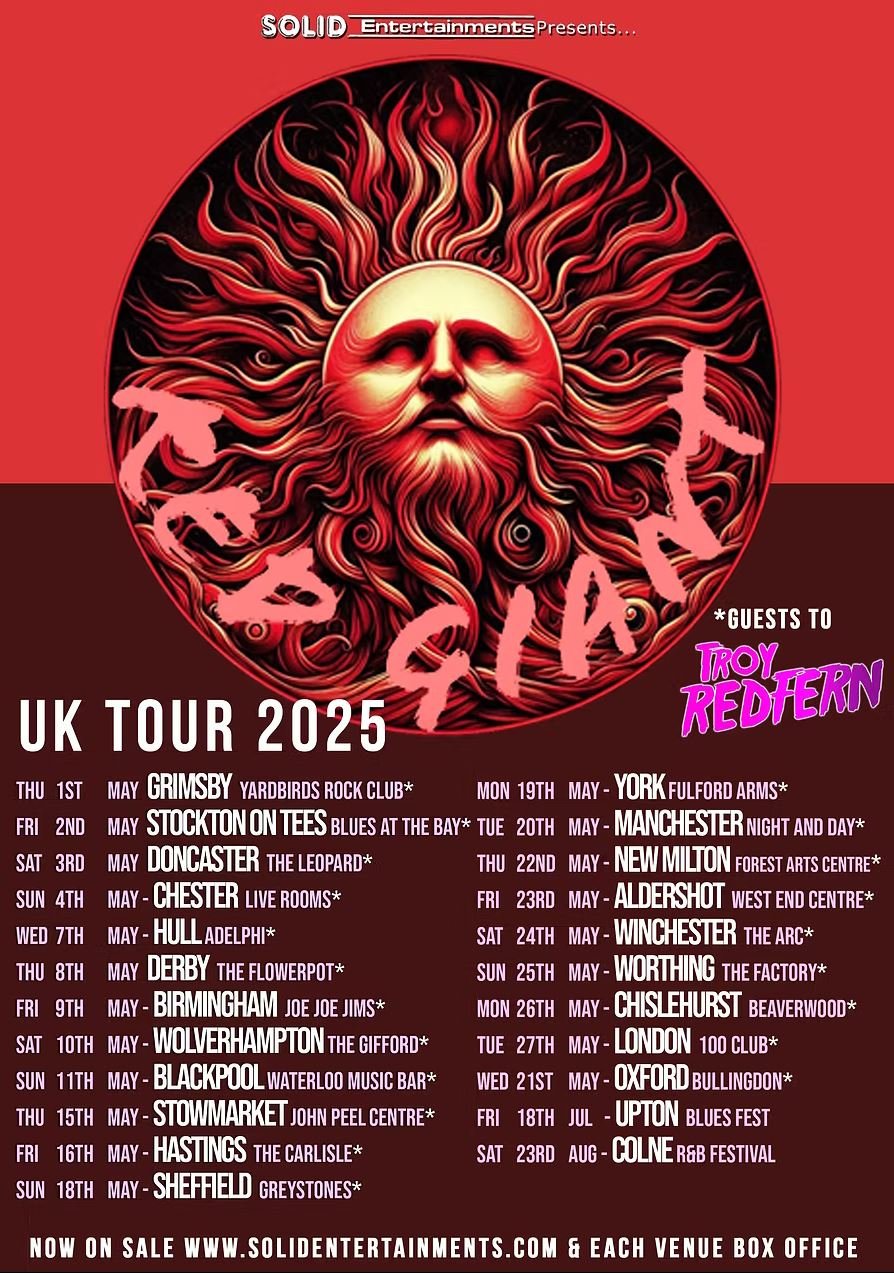Red Giant 2025 UK Tour Poster Red Giant