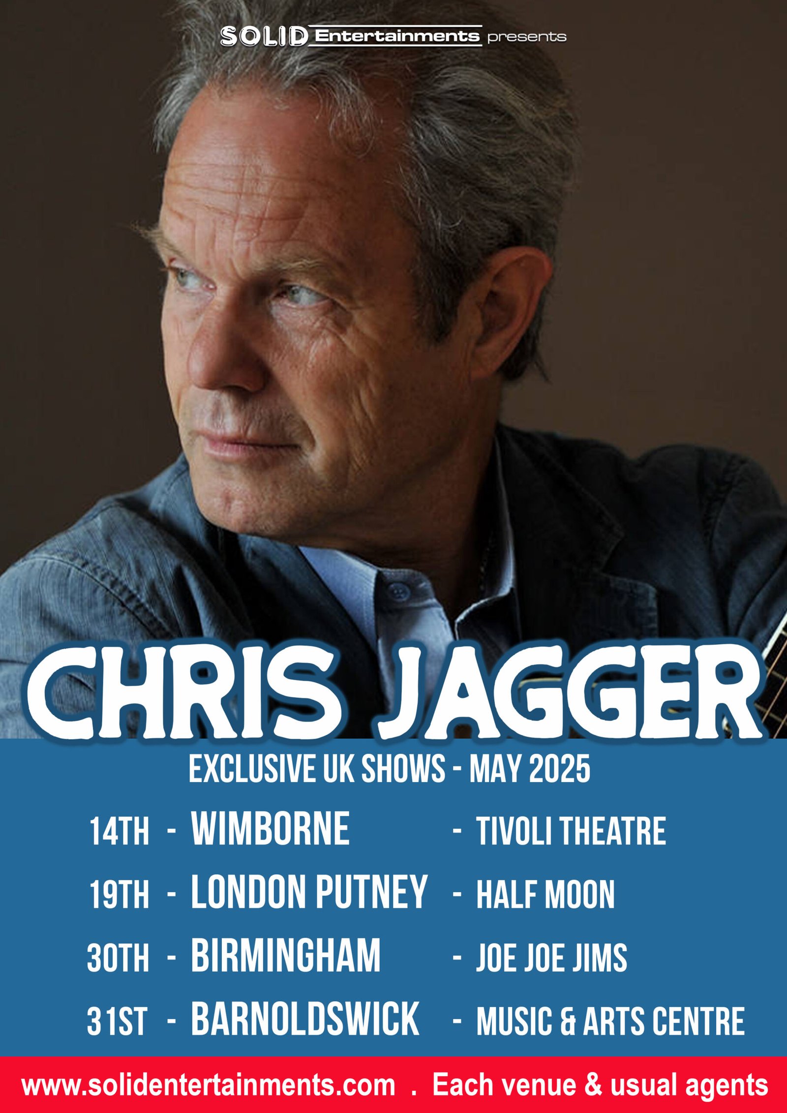 Chris Jagger Tour Chris Jagger