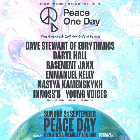 Announcing the Peace One Day Celebration 2025 – A Concert To Drive The Greatest Call For Peace The World Has Ever Known