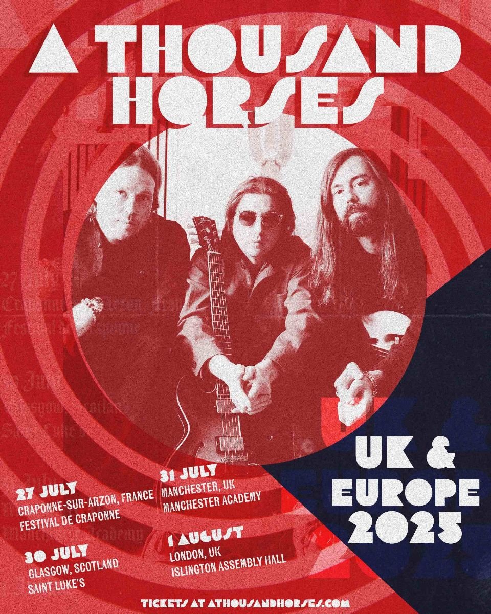 A Thousand Horses 2025 UK Tour Poster A Thousand Horses