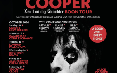 Alice Cooper October 2026 Book Tour Special Hosts Announcement